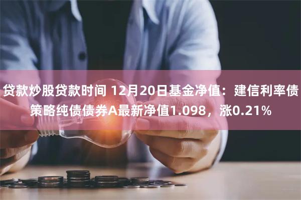 贷款炒股贷款时间 12月20日基金净值：建信利率债策略纯债债券A最新净值1.098，涨0.21%
