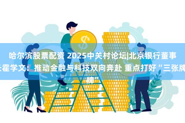 哈尔滨股票配资 2025中关村论坛|北京银行董事长霍学文：推动金融与科技双向奔赴 重点打好“三张牌”
