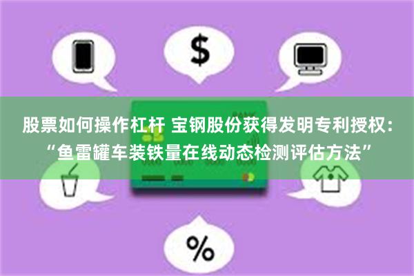股票如何操作杠杆 宝钢股份获得发明专利授权：“鱼雷罐车装铁量在线动态检测评估方法”