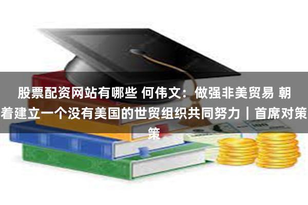 股票配资网站有哪些 何伟文：做强非美贸易 朝着建立一个没有美国的世贸组织共同努力｜首席对策