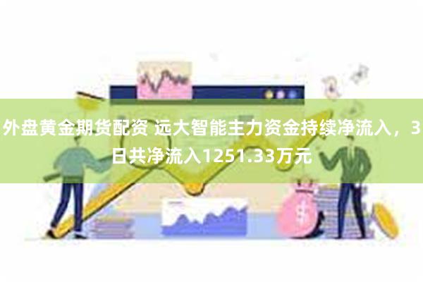 外盘黄金期货配资 远大智能主力资金持续净流入，3日共净流入1251.33万元